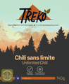 Treko's no-limit chili freeze-dried meal for long hikes, outdoors and camping. Ideal for hikers in Quebec and Canada.