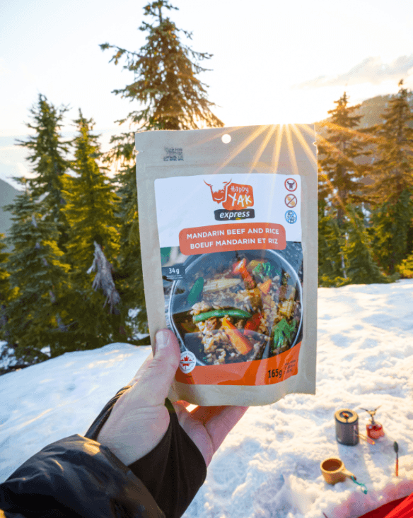 Repas lyophilisé pour le camping avec Mount Trail au Quebec et Canada.
