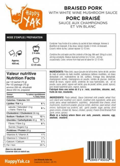 Mount Trail and Happy Yak offers freeze-dried meals for long hikes such as the pacific crest trail, appalachian trail and continental divided trail.