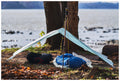 Mount Trail tarp ultralight dyneema composite fiber (cuben fiber) made in Quebec, Canada for long hikes like the pacific crest trail, the international appalachian trail, the appalachian trail: PCT.