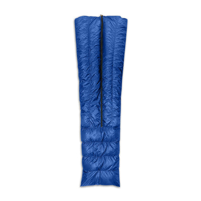 Sleeping bag with ultralight hood for long hikes in Quebec, Canada and the United States.