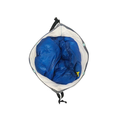 Ultra-lightweight compression bag ideal for long distance hiking, camping and outdoor activities.