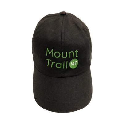 Mount Trail organic cotton cap for long hikes, camping and the outdoors.