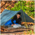 Ultralight one-person tarp in dyneema composite fabric (cuben fiber) for hiking, outdoor and camping