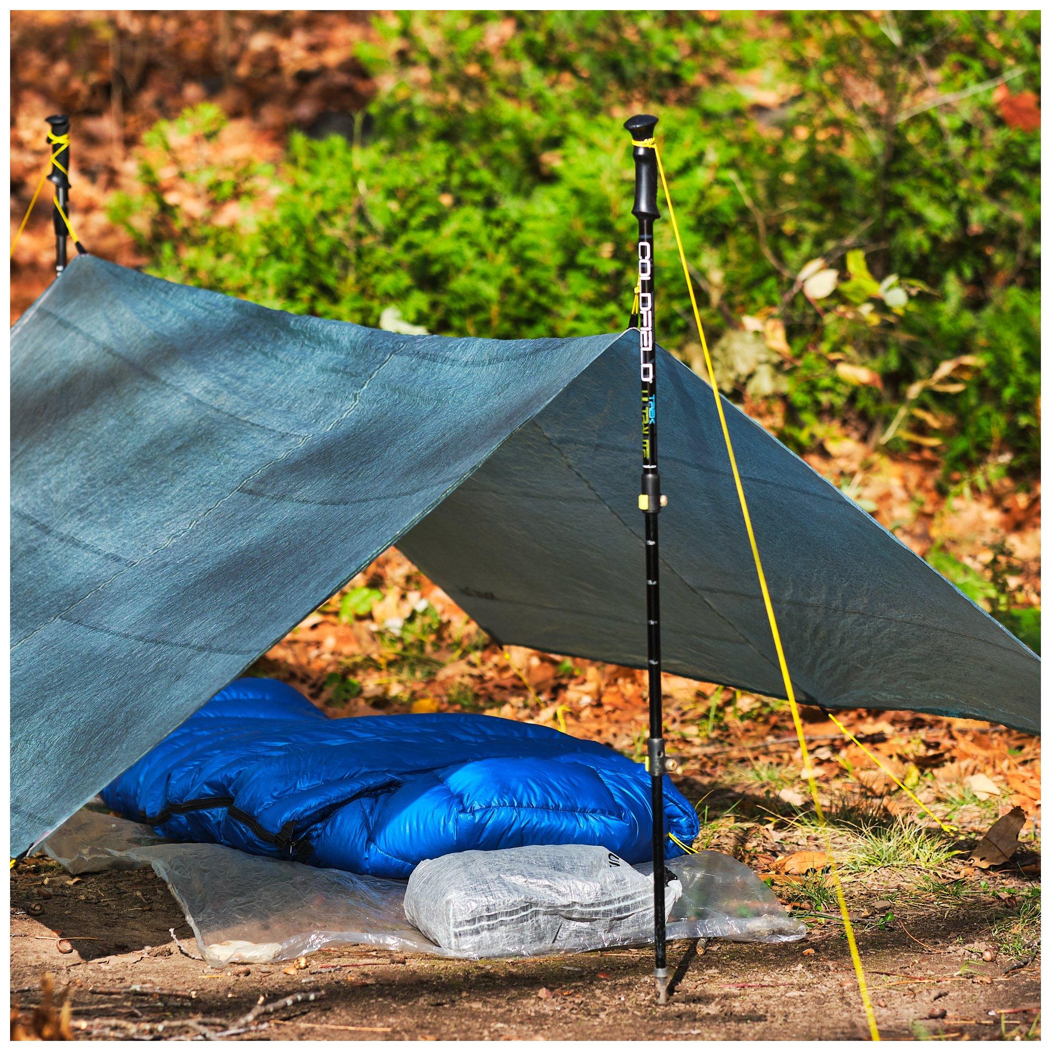 Tarp Mount Trail en cuben fiber, dyneema composite fabrics.