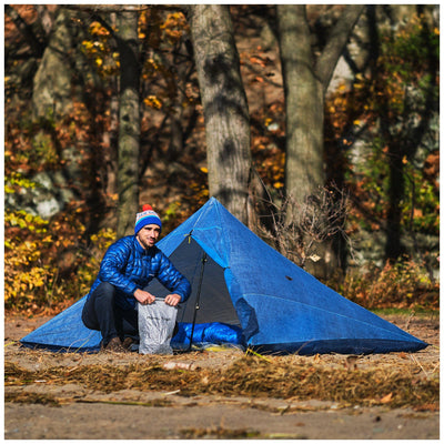 Ideal lightweight tent for long hikes such as the Pacific Crest Trail, Appalachian Trail, Continental Divided Trail or the International Appalachian Trail. The tents are made in Quebec and Canada of Dyneema composite fiber aka cuben fiber.
